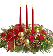 All is Bright Candle Centerpiece