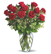 Always On My Mind Dozen Roses Vase