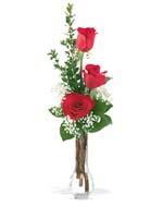Three Rose Bud Vase